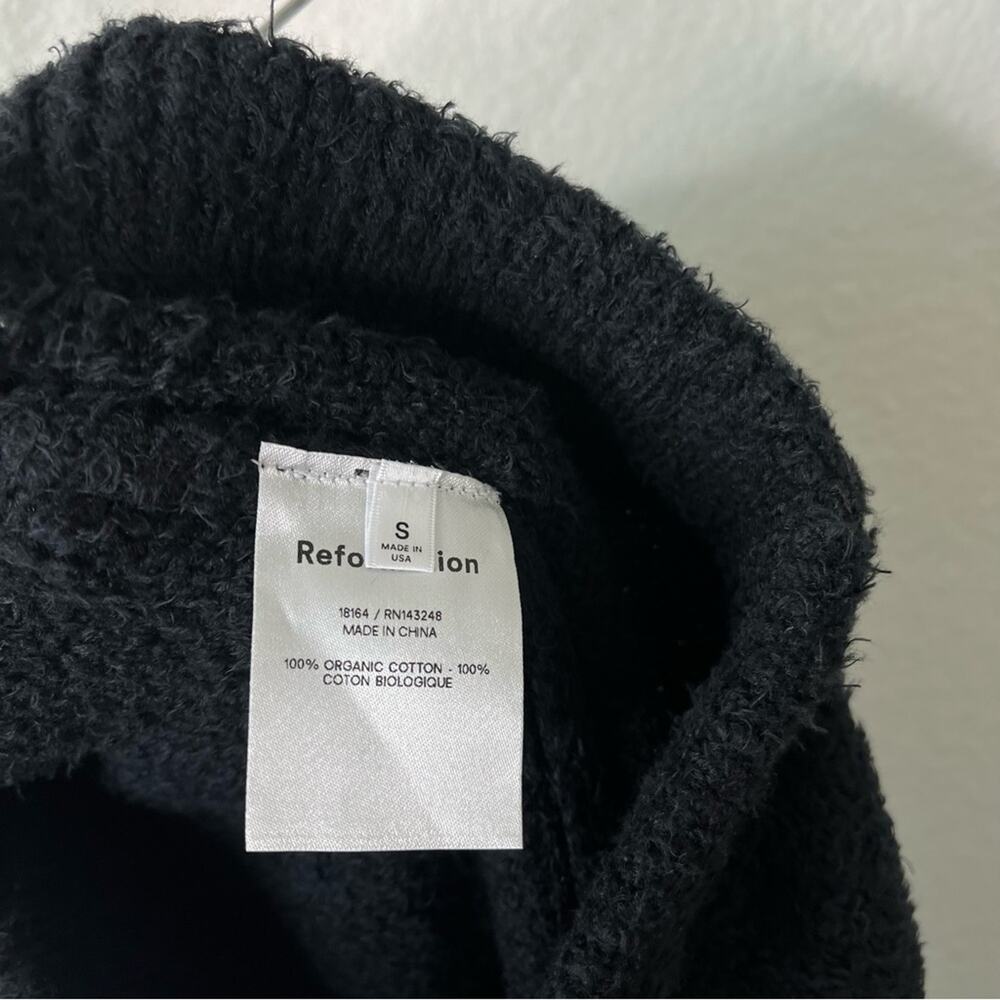 Reformation Black Monte Fuzzy Sweatpants Women’s Size S - Picture 7 of 7